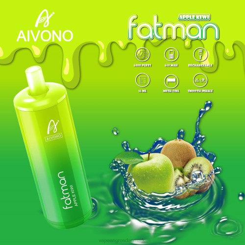 Vape Wholesale Danmark - Aivono FATMAN 6800 æble kiwi 264631